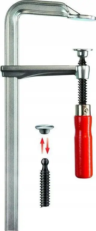 Klemë shtrënguese Bessey GZ60, 600x120mm, çelik, dorezë druri