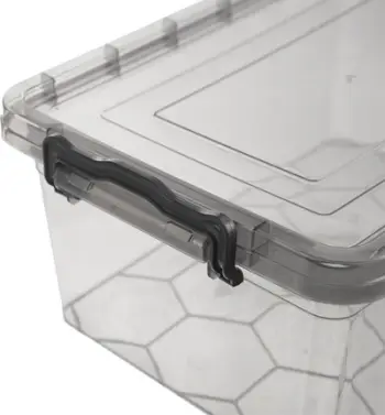 Kuti organizuese plastike Emako, 9L, transparente, me doreza lejla