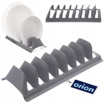 Organizues pjatas plastike, kapacitet 8 pjata, gri