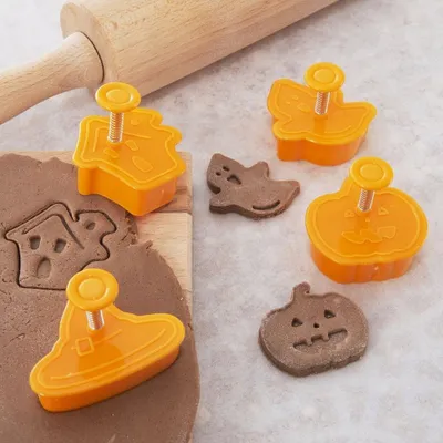 Set forma pjekjeje Halloween me stampë modeli, 4 forma, plastikë, shumëngjyrësh - 5