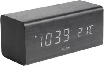 Orë me alarm Karlsson LED KA5652BK