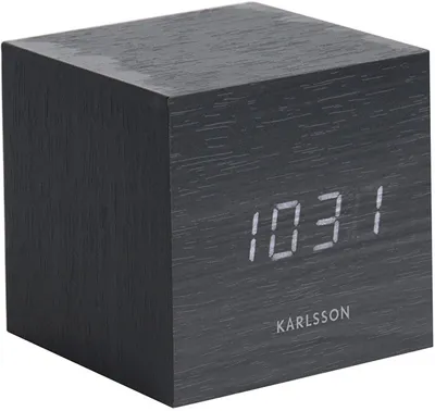 Orë me alarm Karlsson LED KA5655BK hKS532 - 1