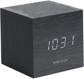 Orë me alarm Karlsson LED KA5655BK hKS532