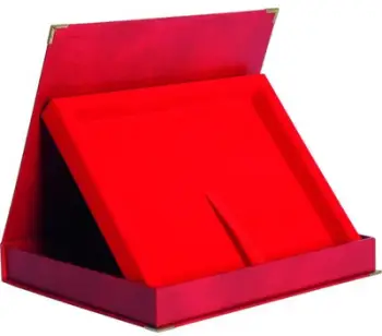 Kuti dërrase horizontale për diplomë Tryumf, 3.05 x 23 cm, e kuqe