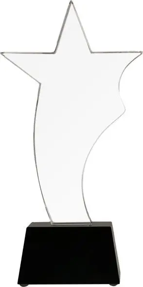 Trofe qelqi Tryumf, 25.5 cm, transparente
