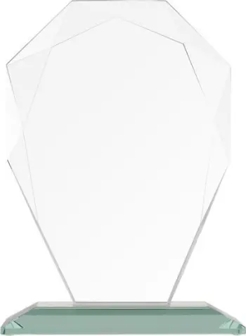 Trofe xhami me kuti Tryumf G007, 19.5cm, i bardhë
