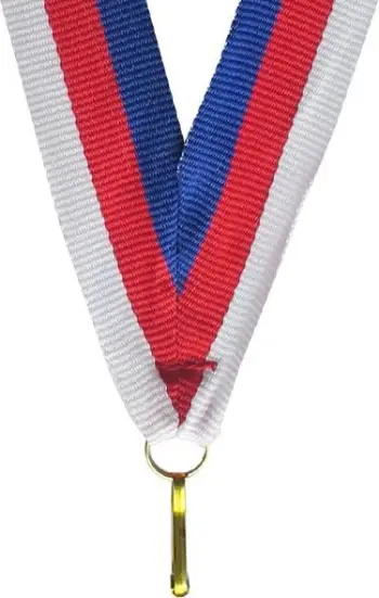 Fjongo për medalje Tryumf, 11mm, e kuqe/bardhë/kaltër