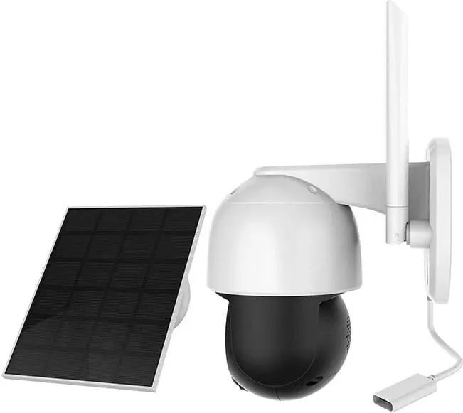 Kamerë IP FOSCAM B4, wireless, me panel diellor, e bardhë - 1
