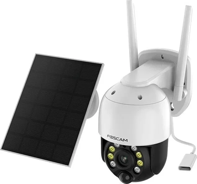 Kamerë IP FOSCAM B4, wireless, me panel diellor, e bardhë - 2