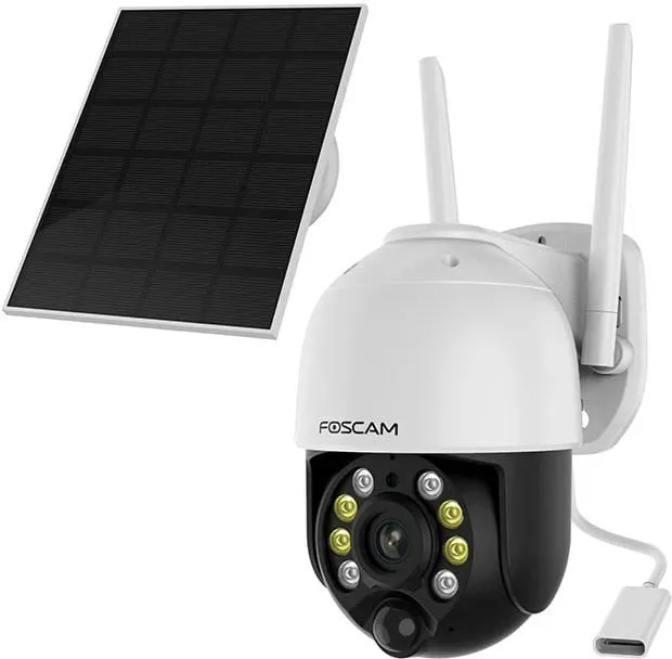 Kamerë IP FOSCAM B4, wireless, me panel diellor, e bardhë - 4