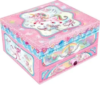 Kuti muzikore bizhuterish Pulio Pecoware Unicorn, me sirtar, me pasqyrë, shumengjyrëshe