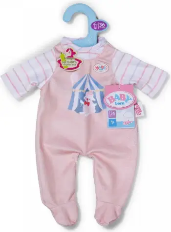 Rrobë kukulle Baby Born Apricot Romper, për kukulla 36 cm, e kajsisë