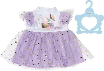 Veshje kukulle Baby Born Purple Tutu Dress, për kukulla 43 cm, vjollcë