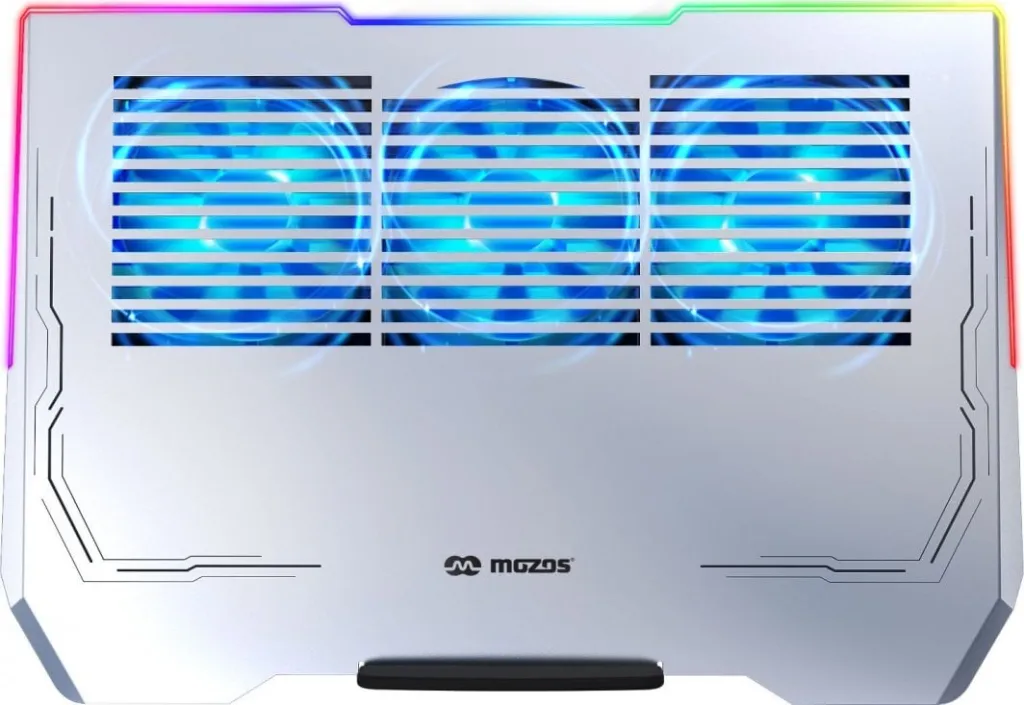 Ftohës për laptop Mozos LS6-RGB, i hirtë - 3