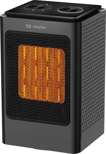 Ngrohës radiant Mozos HL-1500A2, 1500W, bazë rrotulluese 120°, i zi