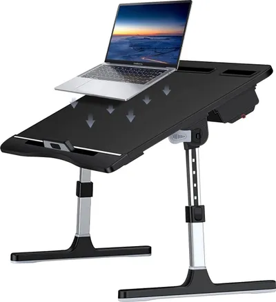 Tryezë e rregullueshme për laptop Mozos GAME-SL2, 60x40 cm, deri 17", e zezë - 4