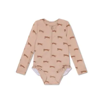 Swimsuit | Roamer | ngjyrë bezhë për vajza me mëngë të gjata 86/92