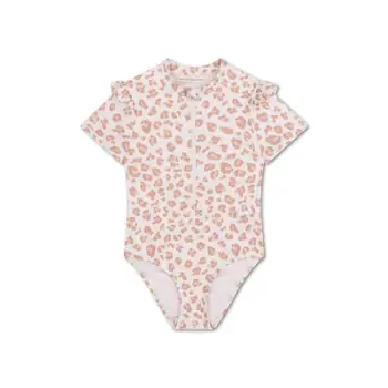 Swimsuit | Leopard | për vajza me mëngë të shkurtra 98/104