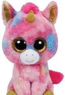 Lodër pelushi TY Beanie Boos Fantasia, 20 cm, shumëngjyrëshe