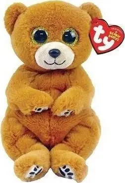 Lodër pelushi Ty Beanie Bellies Duncan Bear, 15cm, kafe