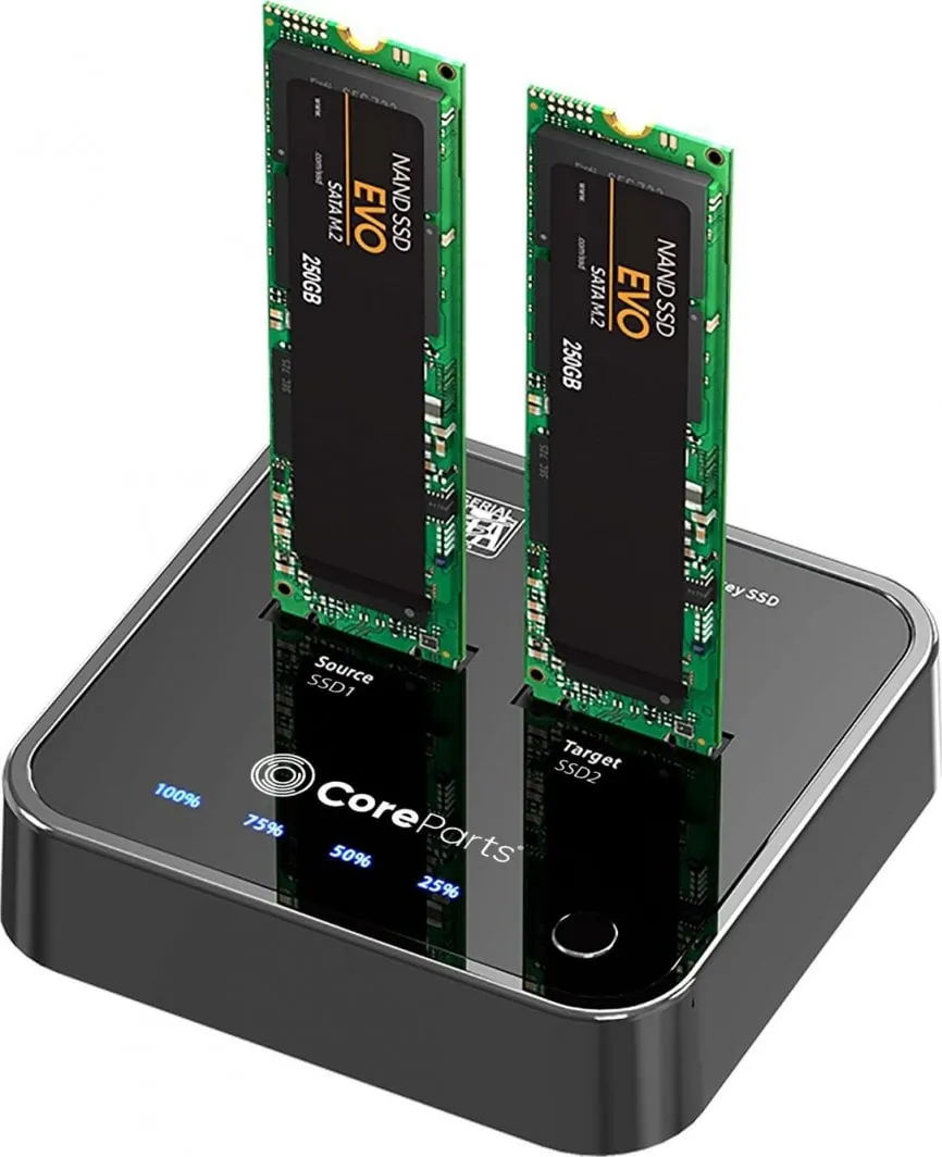 Docking station me funksion klonimi CoreParts USB3.2 Type C (10 Gbps) SATA M.2 SSD - 1