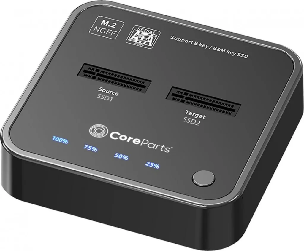 Docking station me funksion klonimi CoreParts USB3.2 Type C (10 Gbps) SATA M.2 SSD - 2