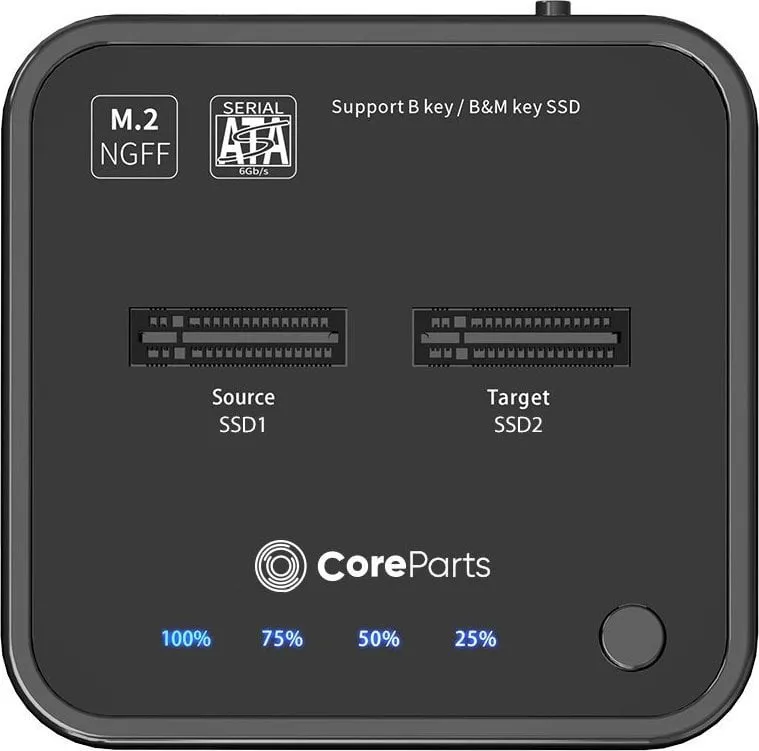 Docking station me funksion klonimi CoreParts USB3.2 Type C (10 Gbps) SATA M.2 SSD - 3