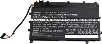 Bateri laptopi CoreParts MBXDE-BA0106, për Dell Latitude 13 7000 7350, e zezë