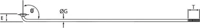 Set boshte CNSPOKE, 272 mm, 144 copë, të zeza - 2
