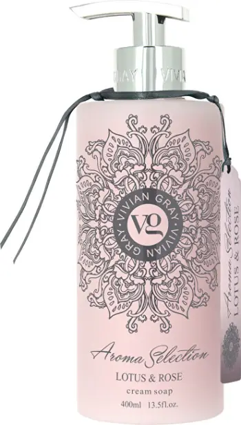 Krem sapun i lëngshëm për duar Vivian Gray Aroma Selection Lotus & Rose, 400 ml