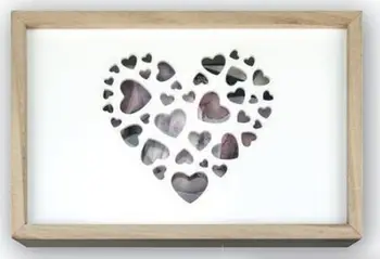 Kornizë druri ZEP Love Box USB, 15x20 cm, ngjyrë druri natyrale