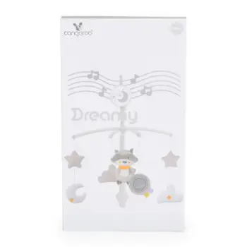 Lodër shtrati për bebe Cangaroo Dreamy, i bardhë