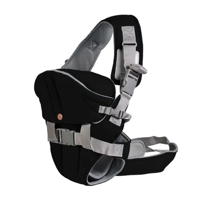 Kangur për bebe Cangaroo Carry Go, 3.6kg+, e zezë/hirtë - 1