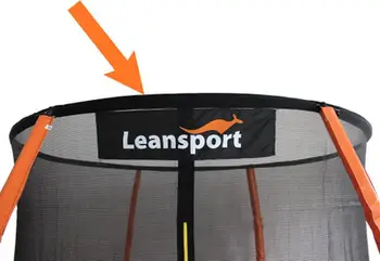 Rreth i sipërm për trampolinë Lean Sport BEST, 12ft, metalik