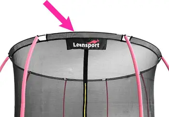 Rreth i sipërm për trampolinë Lean Sport Sport Max 16ft, pjesë zëvendësuese, metalik