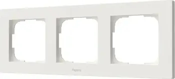 Kornizë për çelësa Aqara Switch Frame H2 EU 3-gang, bardhë