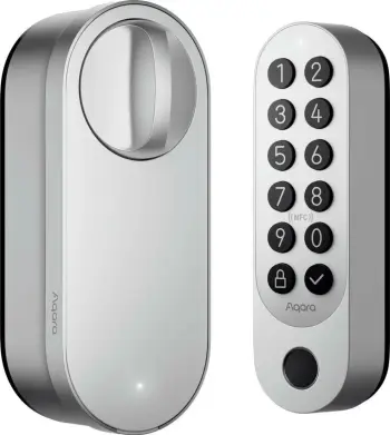 Bravë inteligjente Easygates Aqara Smart Lock U200 Kit, pa çelës, IPX5, argjendtë