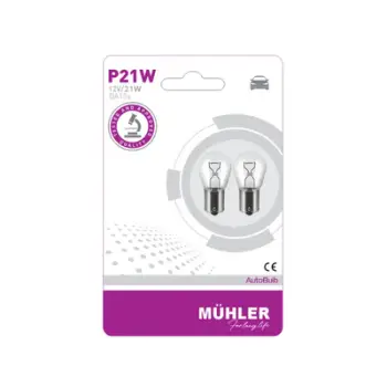 Lampa 12v 21w P21w Ba15s Blister Muhler