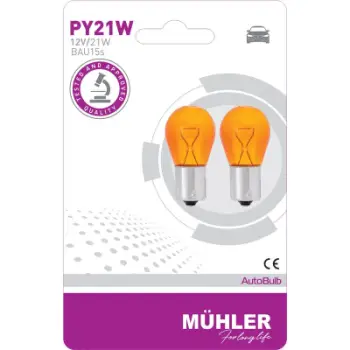 Lampa 12v 21w Py21w Bau15s Portokall Shtrember