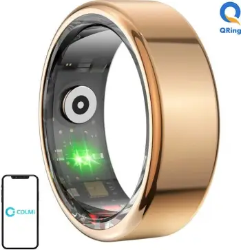 Unazë e mençur Colmi R02, 21.3mm, Gold, për shëndet dhe sport