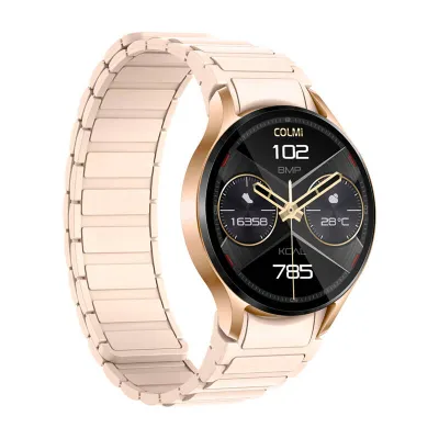 Smartwatch Colmi i28 Ultra me rrip magnetik, 1.43" AMOLED, Gold - 3