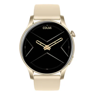 Smartwatch Colmi V73, 1.43" AMOLED, për iOS/Android, Gold - 1