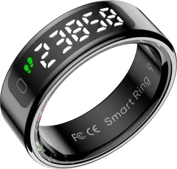 Unazë smart, Colmi R12, madhësi 7, 17.9 mm, ekran LED, 1ATM, bateri 3-5 ditë, e zezë