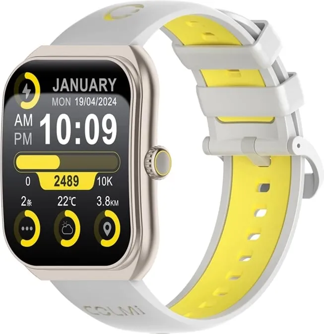 Smartwatch Colmi P86 1.93" AMOLED AOD Bluetooth thirrje 400 mAh, gold - 1