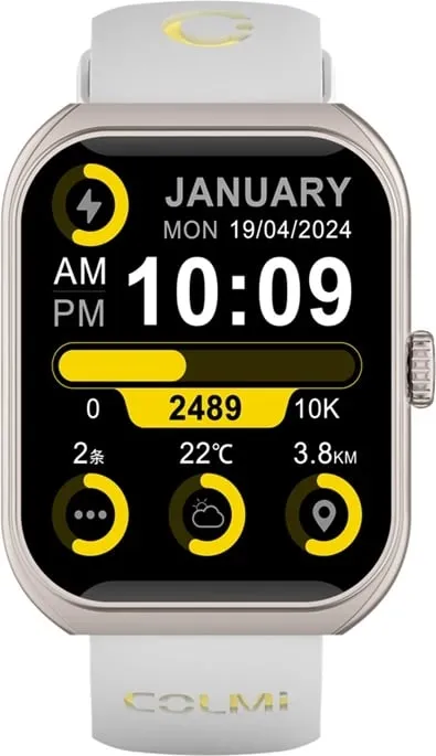 Smartwatch Colmi P86 1.93" AMOLED AOD Bluetooth thirrje 400 mAh, gold - 2