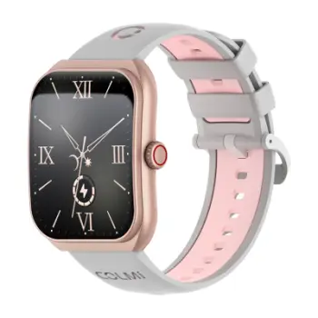 Smartwatch, Colmi P86, 1.93" AMOLED AOD, thirrje Bluetooth, 1ATM, 400 mAh, rozë e artë