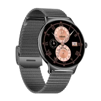 Smartwatch Colmi V89 1.43" AMOLED 466×466, thirrje me Bluetooth, 100+ sporte, SpO₂, IP67, bateri 4–6 ditë, çelik i zi