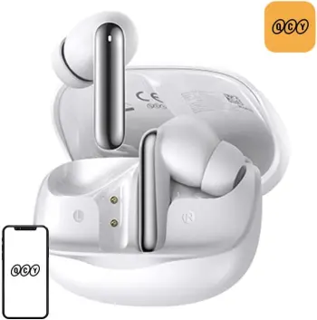 Kufje TWS QCY MeloBuds HT12, in-ear, Bluetooth 5.4, ANC, të bardha