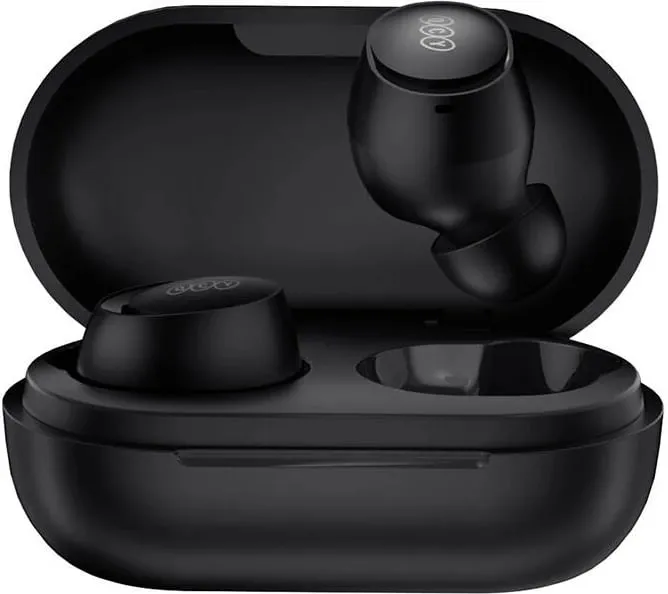 Kufje TWS QCY T27, wireless, me kuti karikimi, e zezë - 2
