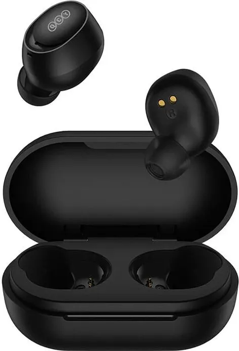 Kufje TWS QCY T27, wireless, me kuti karikimi, e zezë - 3